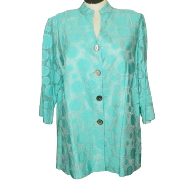 Ming Wang $340 52609 Mint Bubble Jacket Sz 0X NWT! - Picture 3 of 7